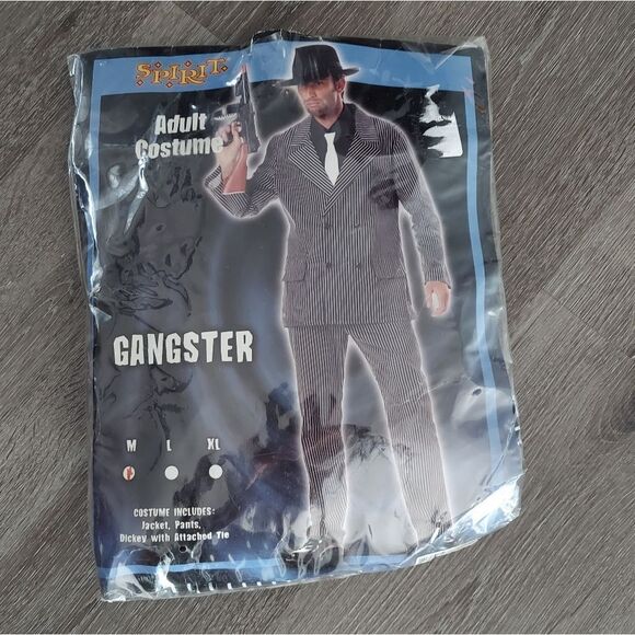 Spirit Halloween Adult Gangster Costume Medium - Picture 1 of 5